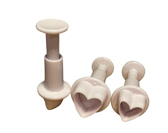 Heart Plunger Cutters Set | Fondant, Clay & Craft Tools