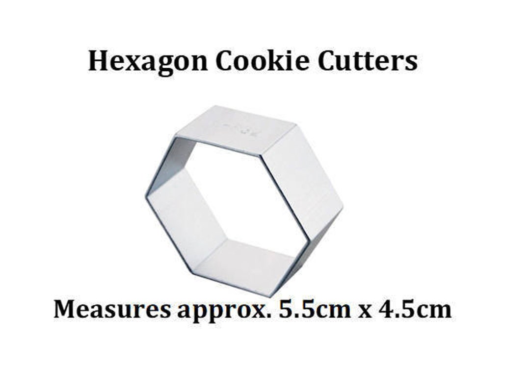 Hexagon Cookie Cutter Perfect for Sugar Craft / Cupcakes Etsy