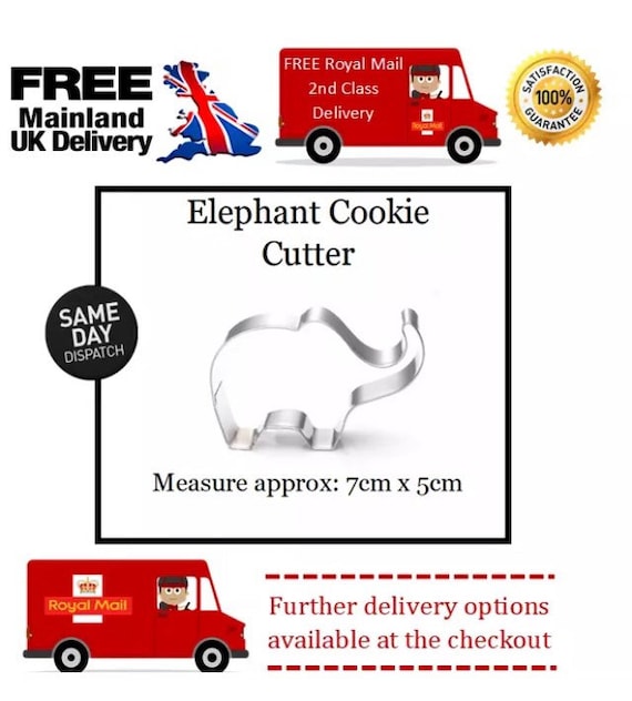Elephant Cookie Cutters Icing Sugarcraft Biscuit Fondant Pastry Top Birthday Uk