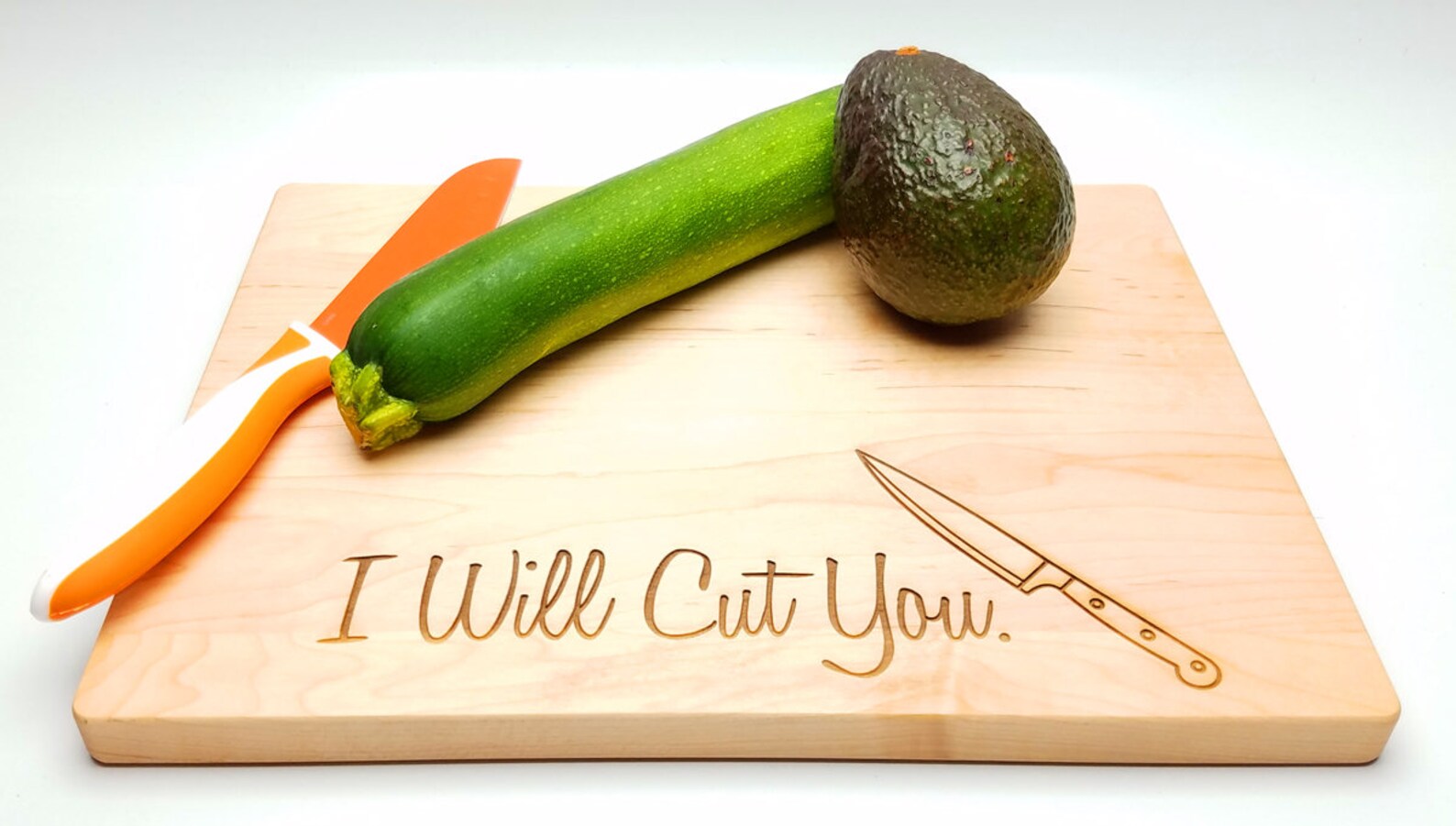 Funny Cutting Board i Will Cut You With Knife Etsy
