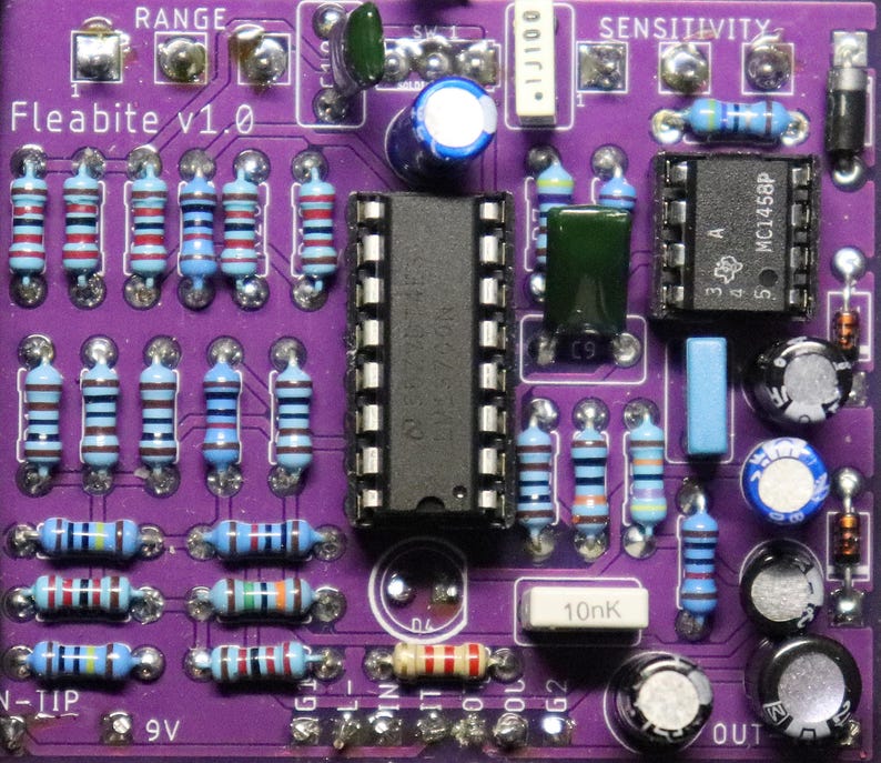 Fleabite PCB - Build your own modded FX-25 Envelope Filter pedal! image 2