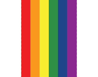 Rainbow LGBT Pride Flag - Ready-To-Print Guitar Effects Pedal Artwork