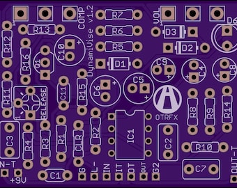 DynamiVise PCB - Build your own Modded Lovesqueeze Compressor Pedal!