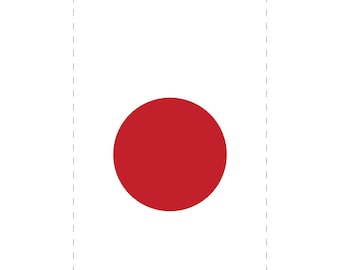 JAPAN Flag - Ready-To-Print Guitar Effects Pedal Artwork