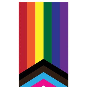 LGBT Progress Pride Flag - Ready-To-Print Guitar Effects Pedal Artwork