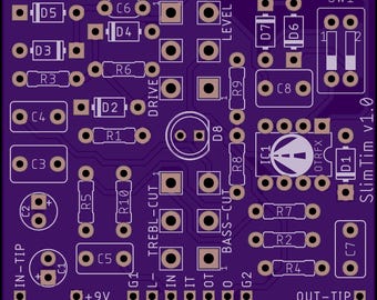 SlimTim PCB - Build your own Timmy Overdrive pedal!