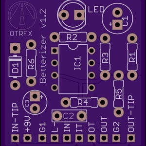 Betterizer Buffer PCB - Build Your Own Klon Buffer Pedal!
