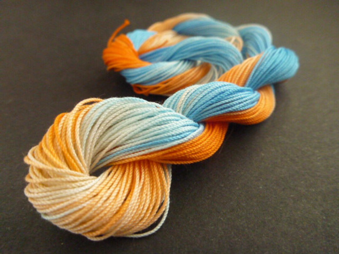 **Red Rose Tatting Crochet Threads - Orange (1 Ball, 20g)**