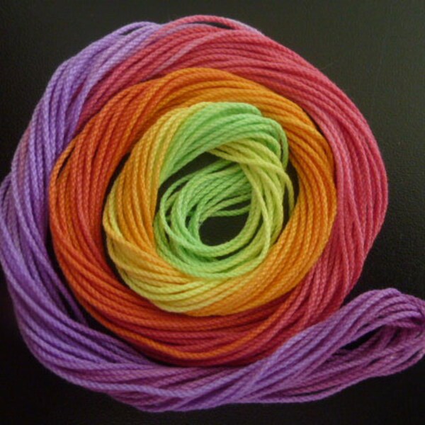 Hope - AlenAleaDesign, fil de coton pour frivolité, tailles 10 à 80, couleurs de la fierté arc-en-ciel, fil de dentelle au crochet pour dentelles artisanales