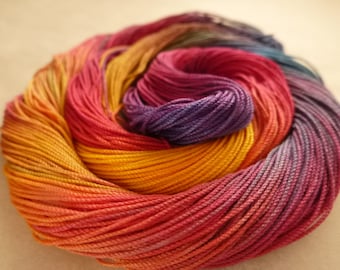 Tatting "Magic" AlenAleaDesign, Artisan Thread sunset color, variegated  tatting thread, crochet, lace cotton, needle and shuttle thread