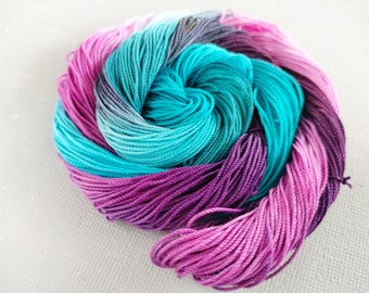 Wakey-Wakey Cotton Yarn Thread for tatted lace, hand dyed, tatting crochet lace craft thread AlenAleaDesign