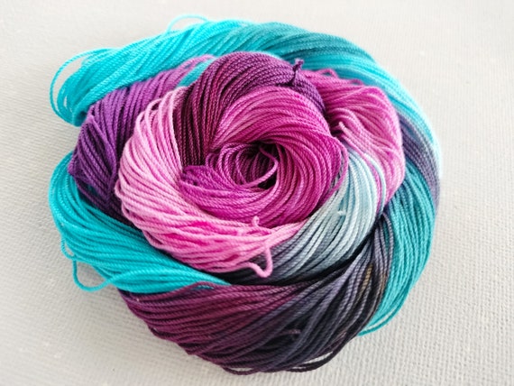 Wakey-wakey Cotton Yarn Thread for Tatted Lace, Hand Dyed, Tatting Crochet  Lace Craft Thread Alenaleadesign 