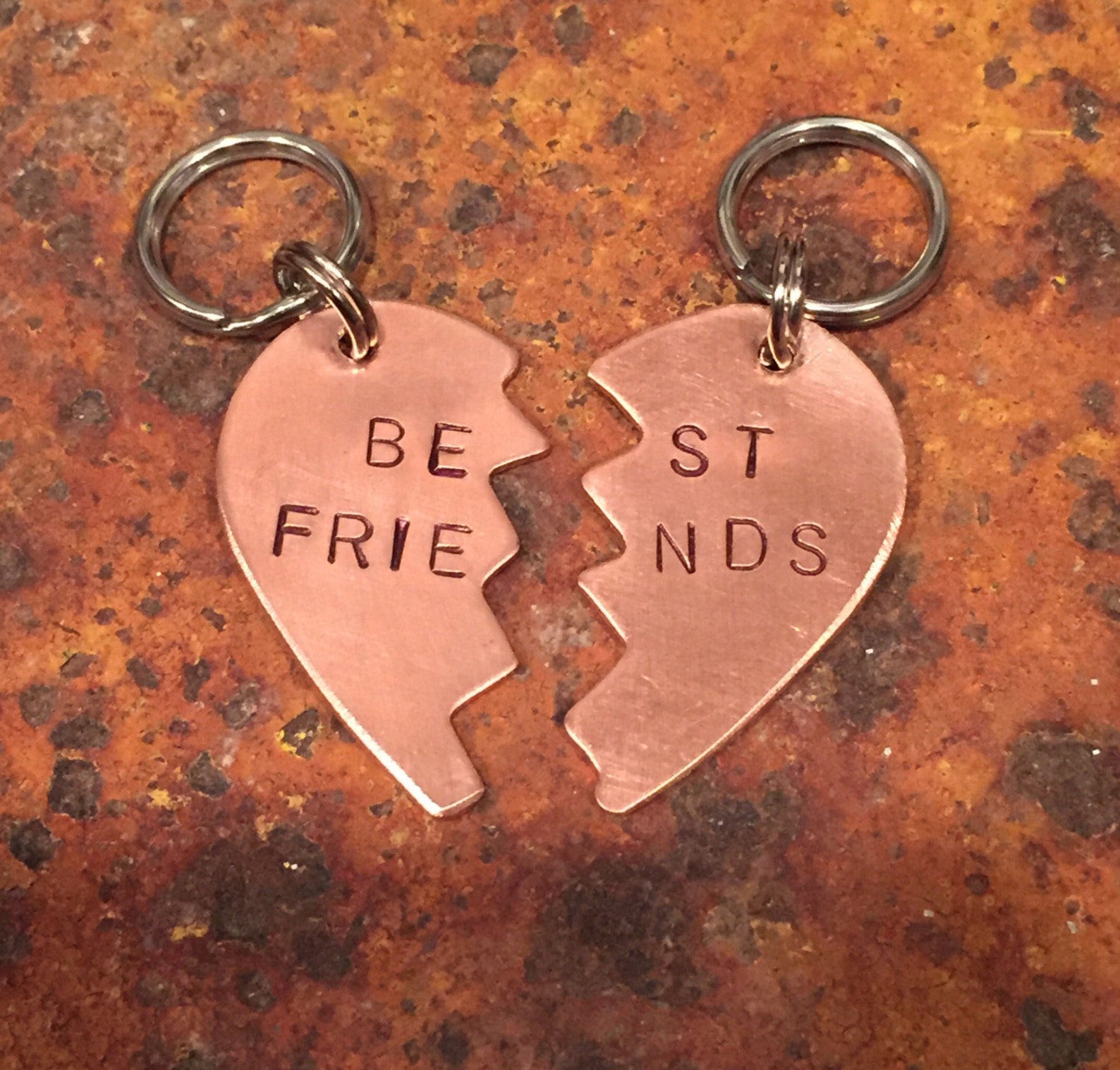 Best Friends Dog Tag Set ORIGINAL handstamped Large BFF Etsy