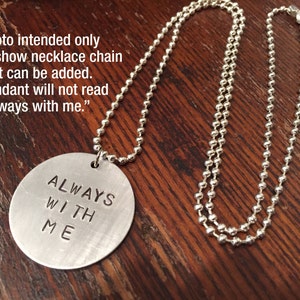 Second Chance Rescue Dog Tag - Hand-Stamped Aluminum, Brass, or Copper image 5