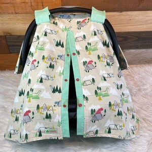 Dinosaur car seat canopy/dinosaur baby cover/baby car seat canopy/baby car seat cover