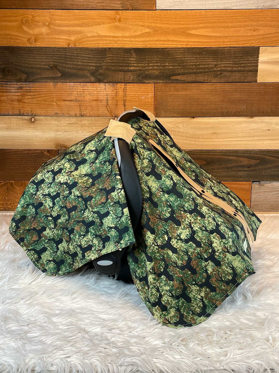 Baby Car Seat Cover Camo Car Seat Canopy/buck Etsy