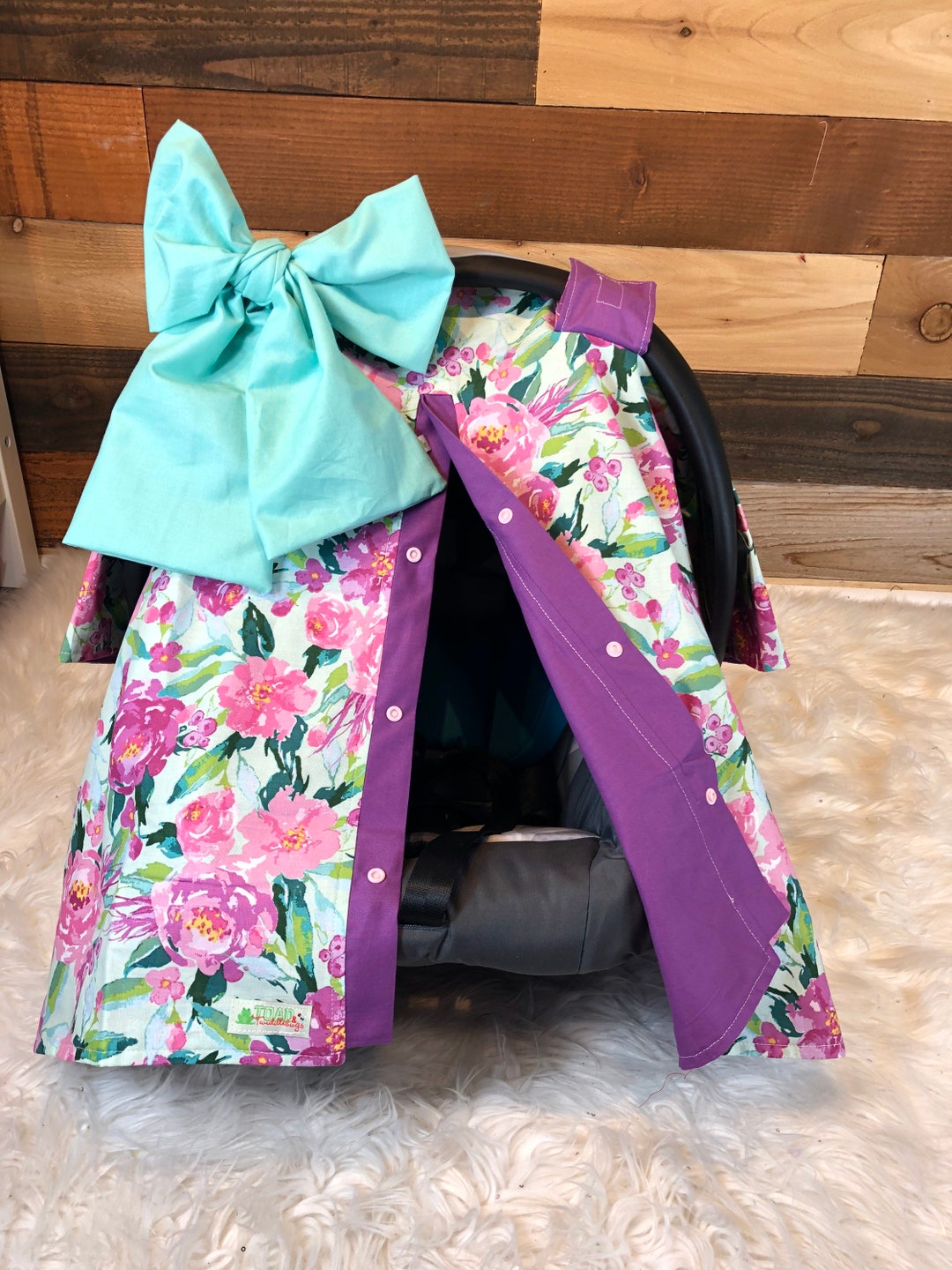 Baby Car Seat Coverfloral Car Seat Canopy/car Seat Cover Etsy Norway