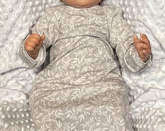 Newborn hospital gown/take home outfit/baby gown
