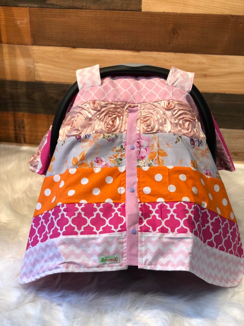 Girl Car Seat Canopy/car Seat Cover Etsy