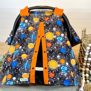 Space and planet baby cover/car seat canopy/baby seat cover