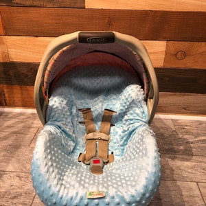 Infant car seat Liner YOU choose minky color