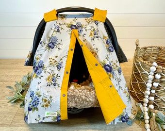 Country floral baby cover/caraeat canopy/baby seat cover