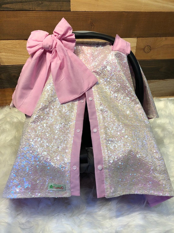 Sequin Car Seat Canopy Cover