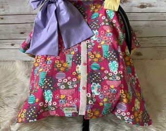 Flower pot baby cover/plant car seat canopy/baby cover