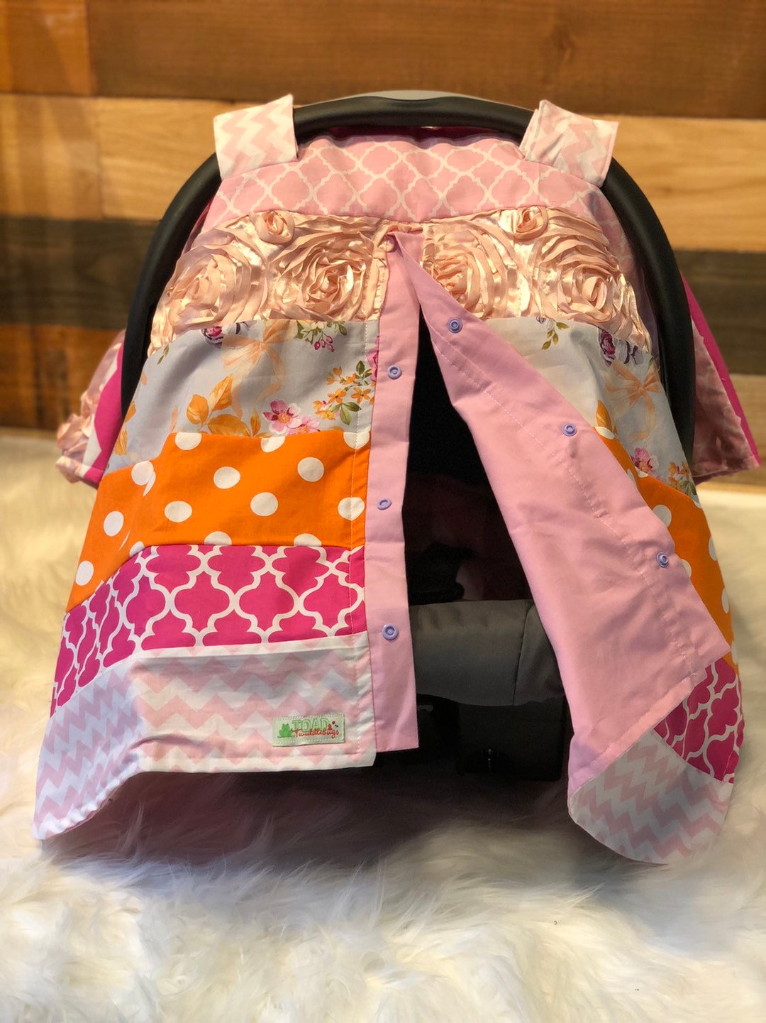 Girl Car Seat Canopy/car Seat Cover Etsy