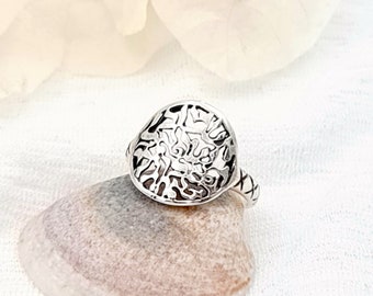 Shema Israel Ring: 925 Sterling Silver Hebrew Prayer, Jewish Gift