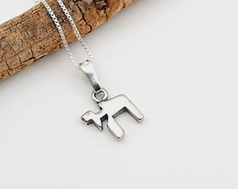 925 Sterling Silver Chai Pendant Necklace Life Symbol, Hebrew Jewish Kabbalah Jewelry