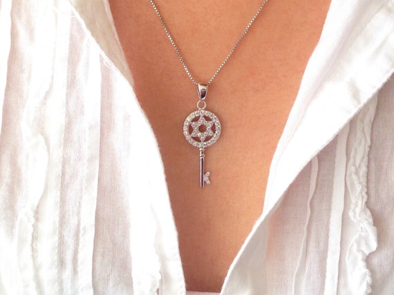 Key David Star Pendant Necklace 925 