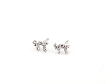 925 Sterling Silver Chai Stud Earrings: Hebrew Kabbalah Jewelry