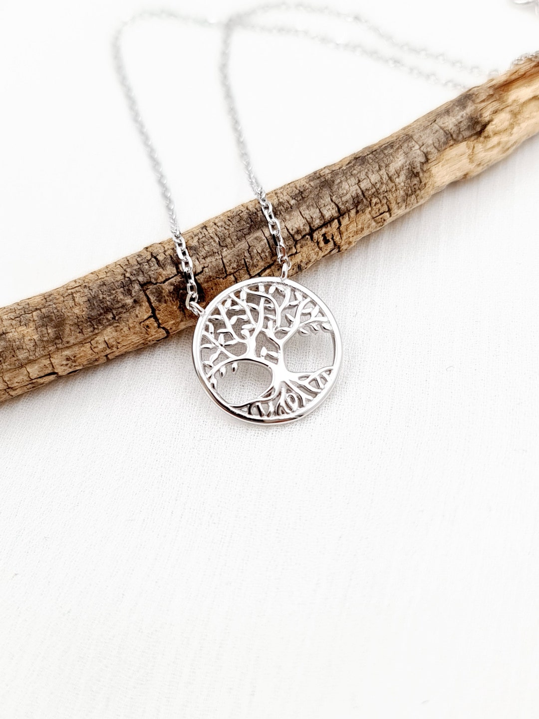 Tree of Life Pendant Necklace, 925 Sterling Silver Tree of Life 