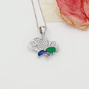 925 Sterling Silver Butterfly Pendant Necklace, Butterfly Jewelry Gift