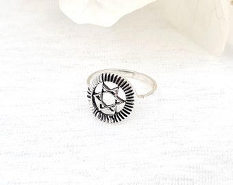 925 Sterling Silver David Star Ring