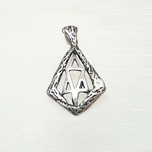 Vintage David Star Pendant Necklace 925 Sterling Silver, Vintage Jewelry