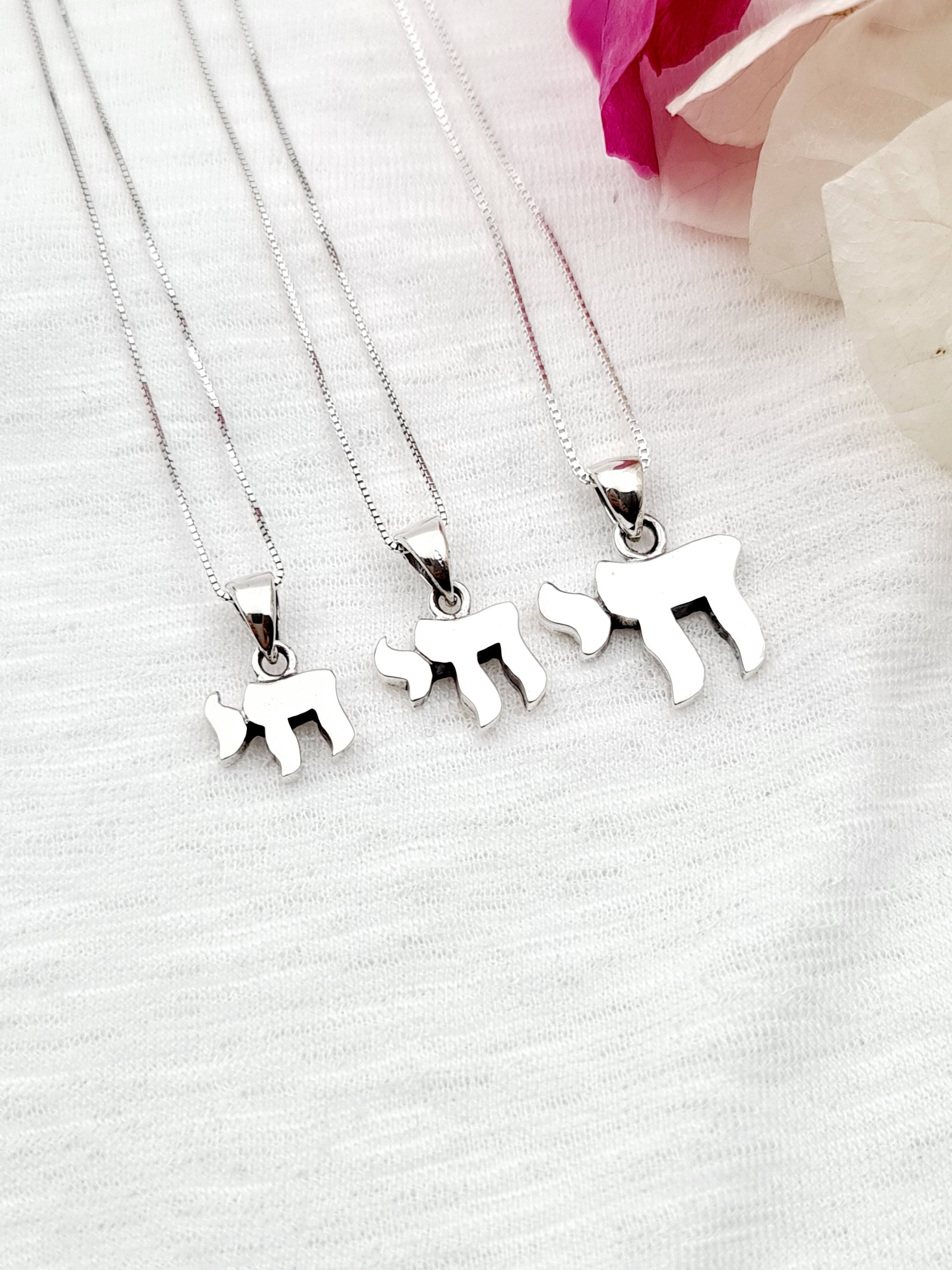 Collier Menorah Violet Avec Pendentif - Bijou Kabbale Judaïque