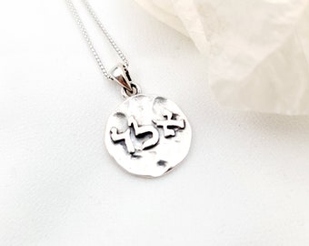 Collar de los 72 Nombres de Dios: Amuleto de la Cábala Hebrea en Plata Esterlina