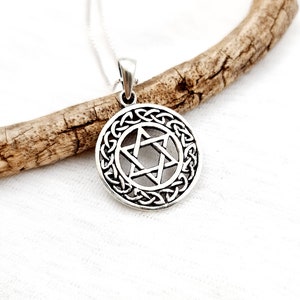 David Star Necklace 925 Sterling Silver, Star of David Pendant, Magen David Pendant, Judaica Jewish Jewelry