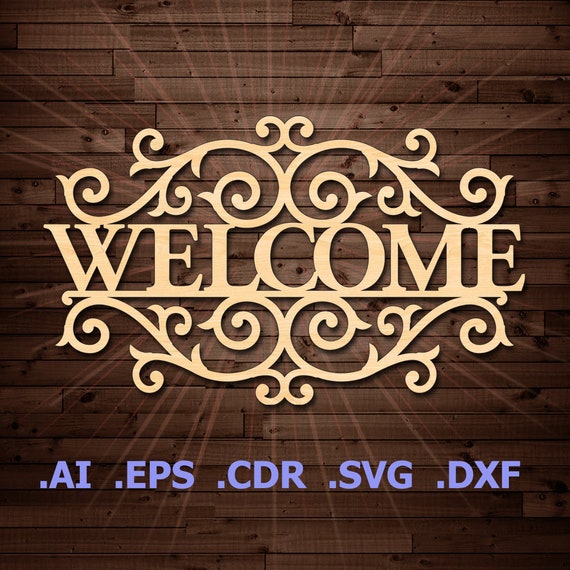 Longhorn Laser cut files SVG DXF Home decor Door sign Multi-layer file