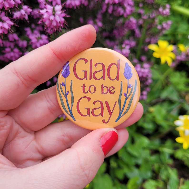 Glad to be Gay Pin Badge image 1