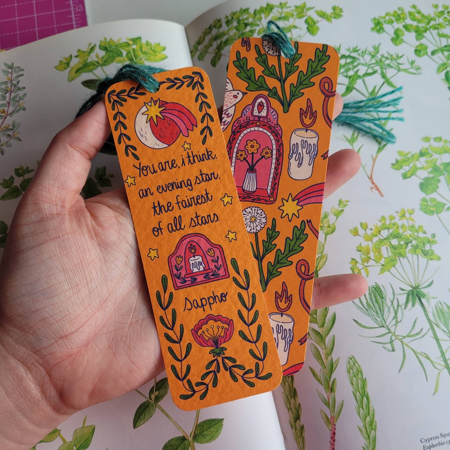 Sappho Poetry LGBTQ+ Bookmark