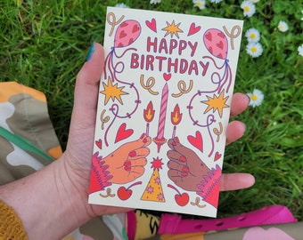 Happy Birthday Greetings Card