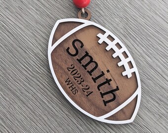 Personalized Football Ornament-Team Ornament-Football Player Gift-Football Coach Gift-Custom Football Player Ornament-Football Player