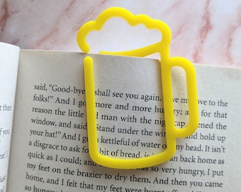 Beer Mug Bookmark - Funny Bookmark- Beer Drinker Gift - Stocking Stuffer - Bookmark - Acrylic Bookmark - White Elephant Gift- Beer and Books