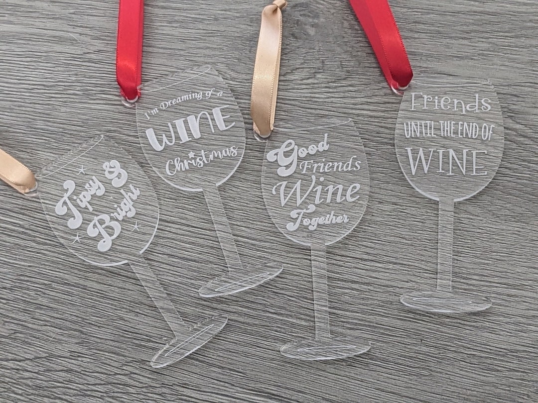Wine Glass Ornamentfunny Wine Glass Ornamentwine Lover Giftbest