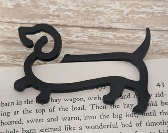 Dachshund Shaped Bookmark - Weiner Dog Bookmark - Weiner Dog Gift-Dog Lover-Acrylic Bookmark-Book Accessory-Gift for Reader-Stocking Stuffer