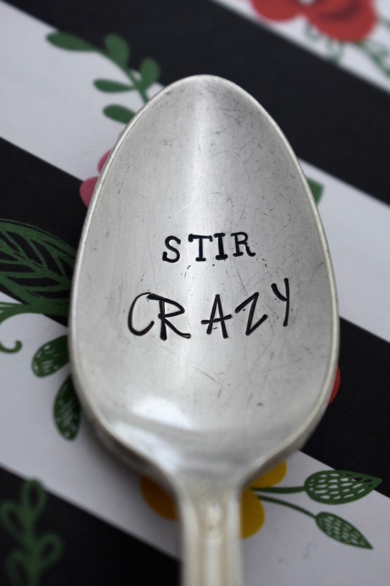 Vintage Hand Stamped Teaspoon Tea Time *Unique Gift*Funny Gift*Tea Drinker*Personalized Gift*Stamped Teaspoon*Tea Lover*