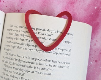 Heart Shaped Bookmark - Teacher Appreciation Gift - Teacher's Gift - Reading Prize - Prize Box Treat - Stocking Stuffer